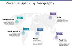 Revenue split by geography ppt infographic template visual aids