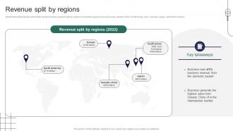 Revenue Split By Regions Retail Store Company Profile Ppt Infographics Graphic Tips CP SS V