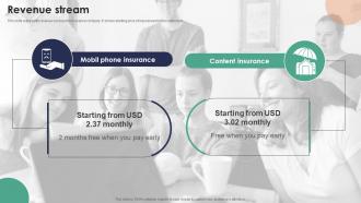Revenue Stream Insurance Services Agency Investor Funding Elevator Pitch Deck