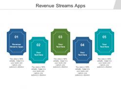 Revenue streams apps ppt powerpoint presentation inspiration smartart cpb