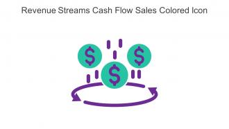 Revenue Streams Cash Flow Sales Colored Icon In Powerpoint Pptx Png And Editable Eps Format