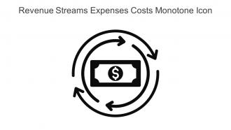 Revenue Streams Expenses Costs Monotone Icon In Powerpoint Pptx Png And Editable Eps Format