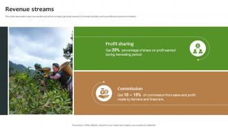 Revenue Streams Investment Pitch Deck For Agriculture Development