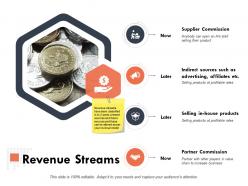 Revenue streams ppt powerpoint presentation outline good