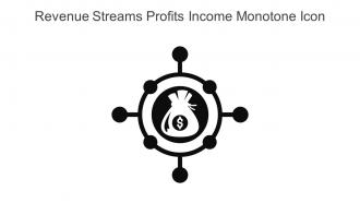 Revenue Streams Profits Income Monotone Icon In Powerpoint Pptx Png And Editable Eps Format