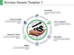 Revenue streams template powerpoint shapes