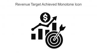 Revenue Target Achieved Monotone Icon In Powerpoint Pptx Png And Editable Eps Format