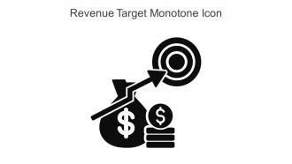 Revenue Target Monotone Icon In Powerpoint Pptx Png And Editable Eps Format