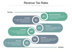 Revenue tax rates ppt powerpoint presentation ideas skills cpb