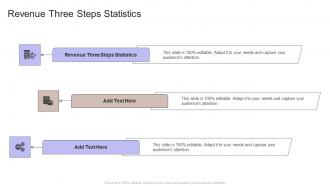 Revenue Three Steps Statistics In Powerpoint And Google Slides Cpb