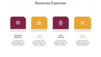 Revenues Expenses Ppt Powerpoint Presentation Layouts Examples Cpb