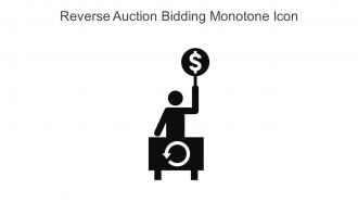 Reverse Auction Bidding Monotone Icon In Powerpoint Pptx Png And Editable Eps Format