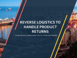 Reverse Logistics To Handle Product Returns Powerpoint Presentation Slides