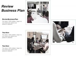 Review business plan ppt powerpoint presentation gallery inspiration cpb