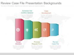 Review case file presentation backgrounds