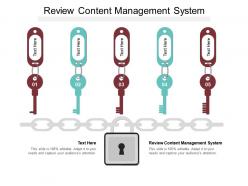Review content management system ppt powerpoint presentation professional slide cpb