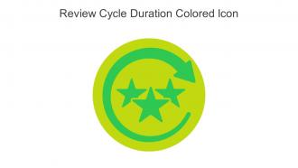 Review Cycle Duration Colored Icon In Powerpoint Pptx Png And Editable Eps Format