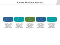 Review decision process ppt powerpoint presentation slides portfolio cpb