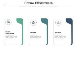 Review effectiveness ppt powerpoint presentation icon slide cpb