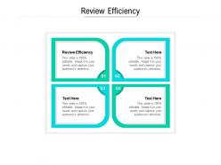 Review efficiency ppt powerpoint presentation gallery picture cpb