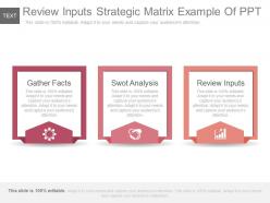 Review inputs strategic matrix example of ppt