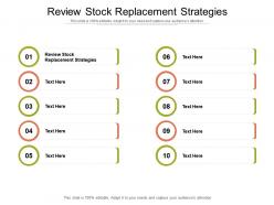 Review stock replacement strategies ppt powerpoint presentation icon professional cpb