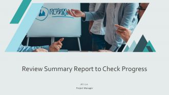 Review Summary Report To Check Progress PPT Demonstration AT