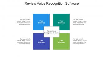 Review voice recognition software ppt powerpoint presentation summary cpb