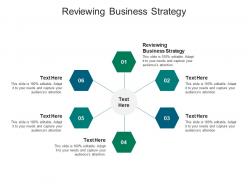 Reviewing business strategy ppt powerpoint presentation professional example cpb