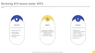Reviewing ICO Success Stories IOTA Ultimate Guide For Initial Coin Offerings BCT SS V