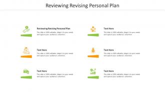 Reviewing revising personal plan ppt powerpoint presentation icon graphic tips cpb