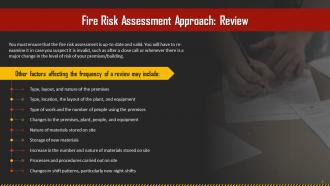 Reviewing The Fire Risk Assessment Training Ppt