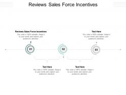 Reviews sales force incentives ppt powerpoint presentation portfolio graphics design cpb