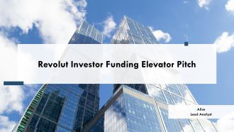 Revolut Investor Funding Elevator Pitch PPT Information AT