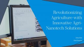 Revolutionizing Agriculture With Innovative Agri Nanotech Solutions PPT PowerPoint ST AI