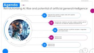 Revolutionizing AI Rise And Potential Of Artificial General Intelligence Complete Deck Ppt Template Colorful Adaptable