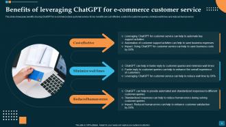 Revolutionizing E Commerce Impact Of ChatGPT On Online Shopping ChatGPT CD Interactive Informative