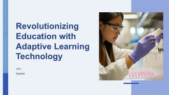 Revolutionizing Education With Adaptive Learning Technology PPT Slides ST AI