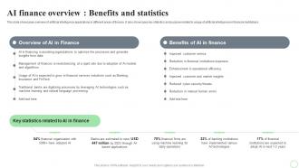 Revolutionizing Finance With AI Trends AI Finance Overview Benefits And Statistics AI SS V