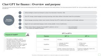 Revolutionizing Finance With AI Trends Chat Gpt For Finance Overview And Purpose AI SS V