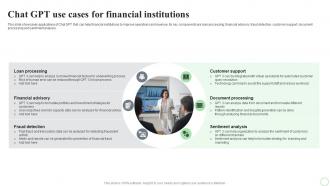 Revolutionizing Finance With AI Trends Chat Gpt Use Cases For Financial Institutions AI SS V
