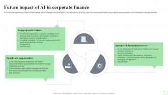 Revolutionizing Finance With AI Trends Future Impact Of AI In Corporate Finance AI SS V