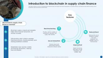 Revolutionizing Supply Chain Introduction To Blockchain In Supply Chain Finance BCT SS