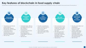 Revolutionizing Supply Chain Key Features Of Blockchain In Food Supply Chain BCT SS