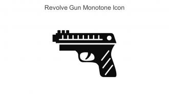 Revolve Gun Monotone Icon In Powerpoint Pptx Png And Editable Eps Format