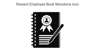Reward Employee Book Monotone Icon In Powerpoint Pptx Png And Editable Eps Format