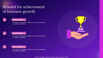 Reward For Achievement Of Business Growth