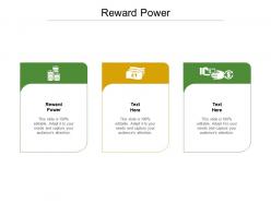 Reward power ppt powerpoint presentation ideas master slide cpb