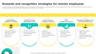 Rewards And Recognition Strategies For Remote Employees
