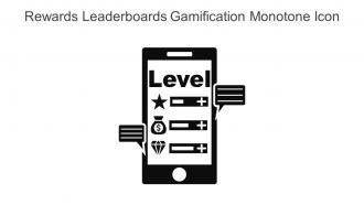 Rewards Leaderboards Gamification Monotone Icon In Powerpoint Pptx Png And Editable Eps Format
